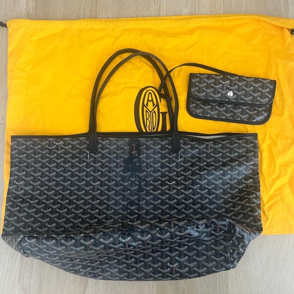 Goyard large handbag black
